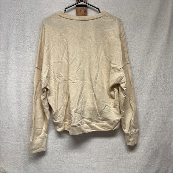 Fabletics Cream Long Sleeve Pullover Sweater Size L - Picture 4 of 8
